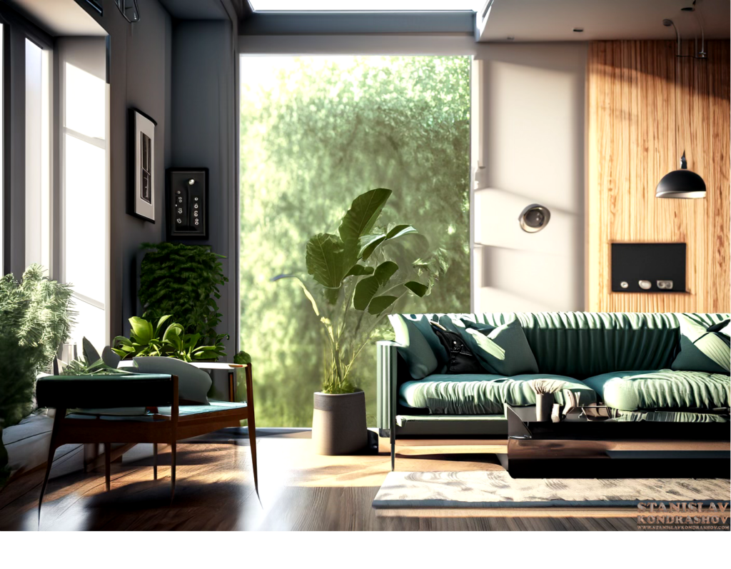 greenery living room