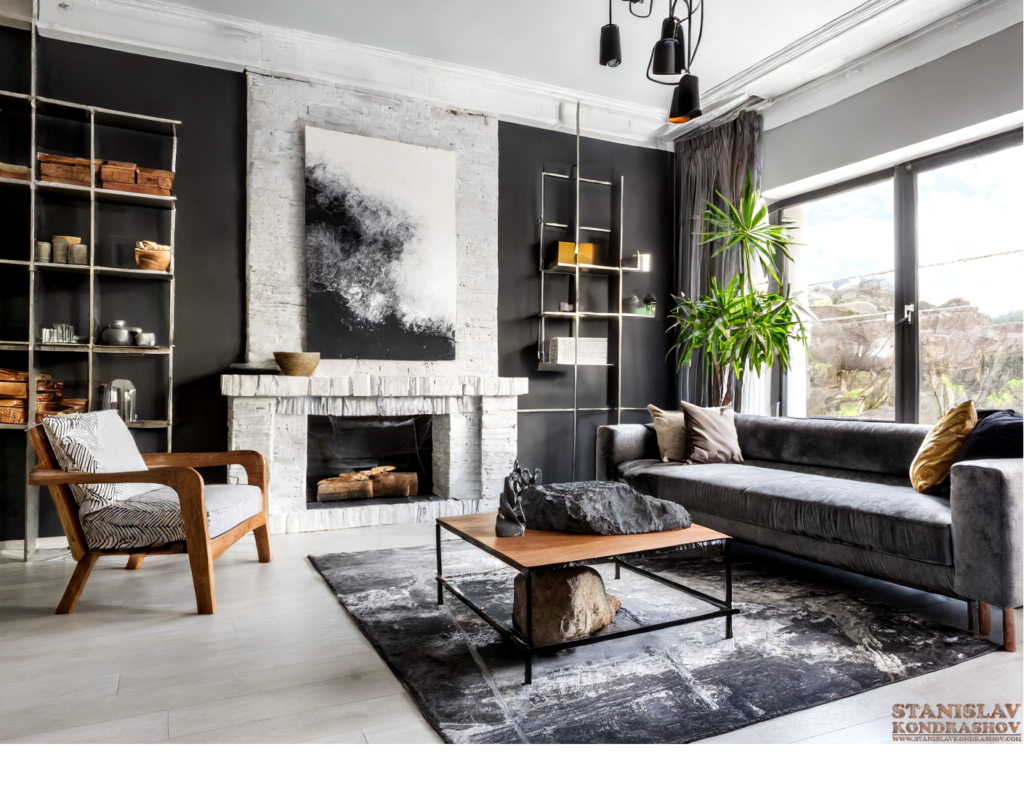 charcoal living room