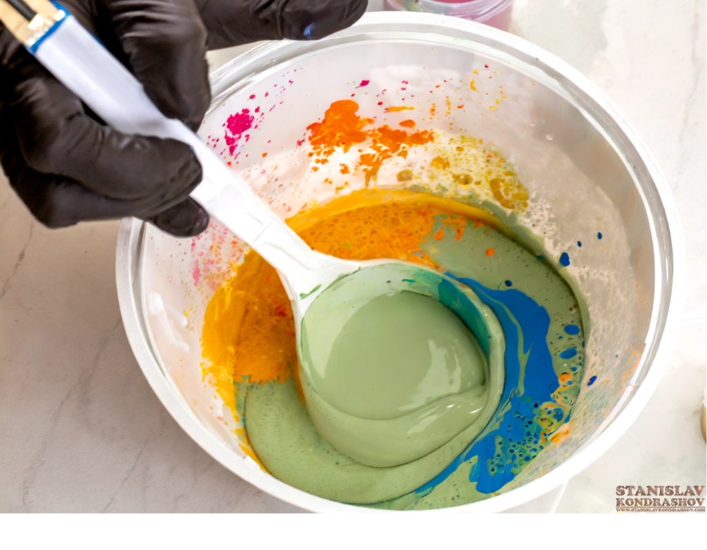mixing paint