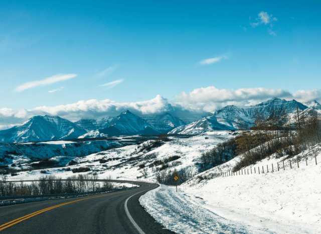 A detailed view of mountains